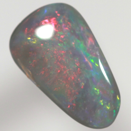 SOLID SEMI BLACK OPAL Burning red over green